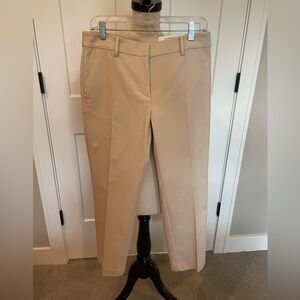 LOFT Riviera Slim Pants in khaki.